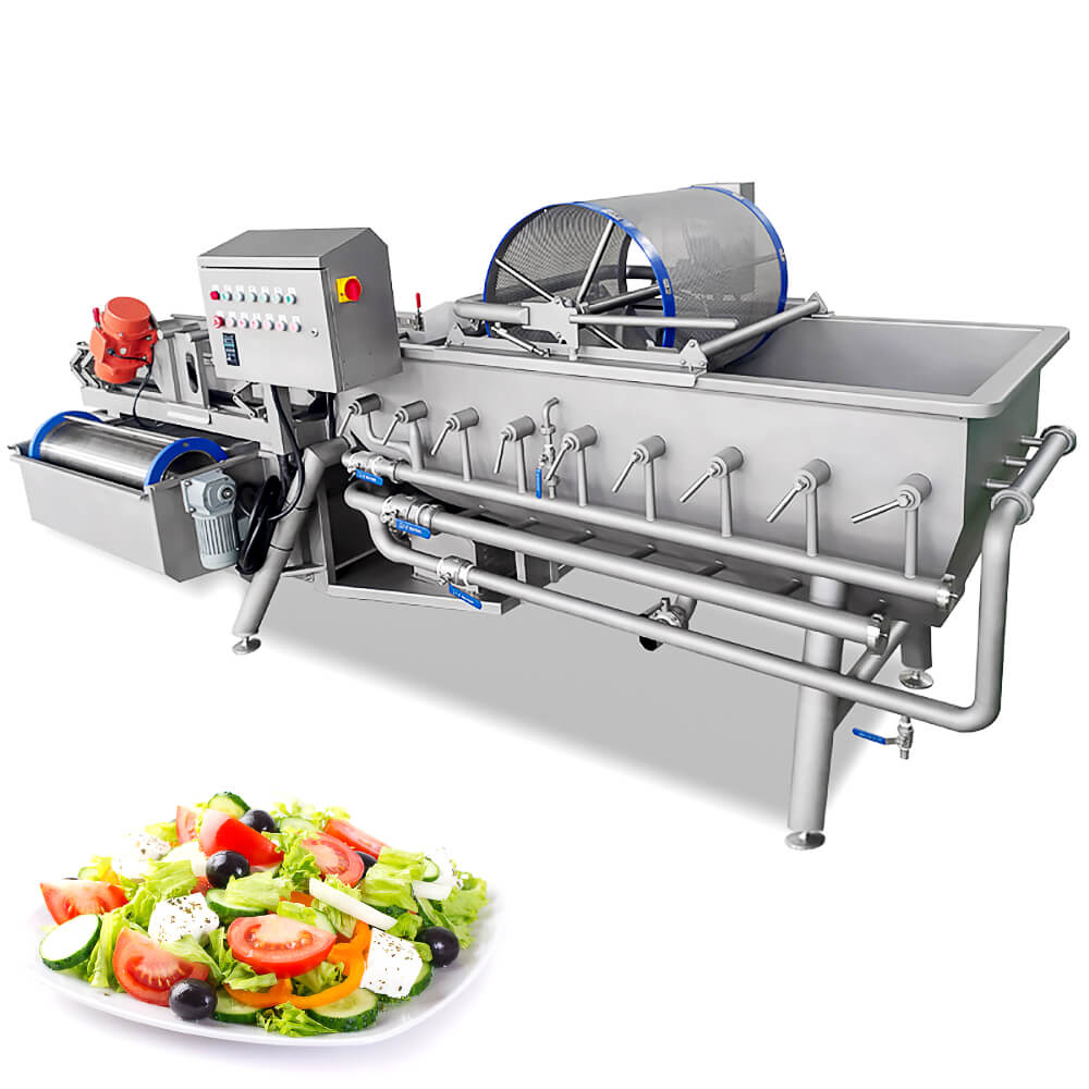 salad vegetable washing cutting machine