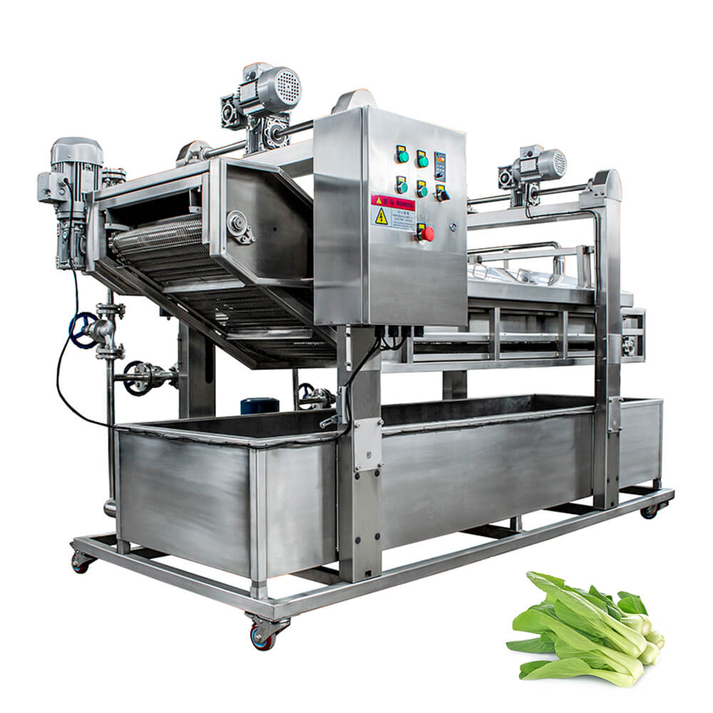 continuous bean fruits vegetables blancher machine