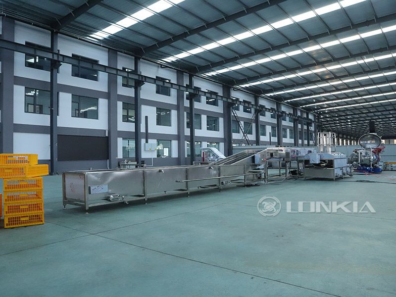 poultry crate washing machine in factory