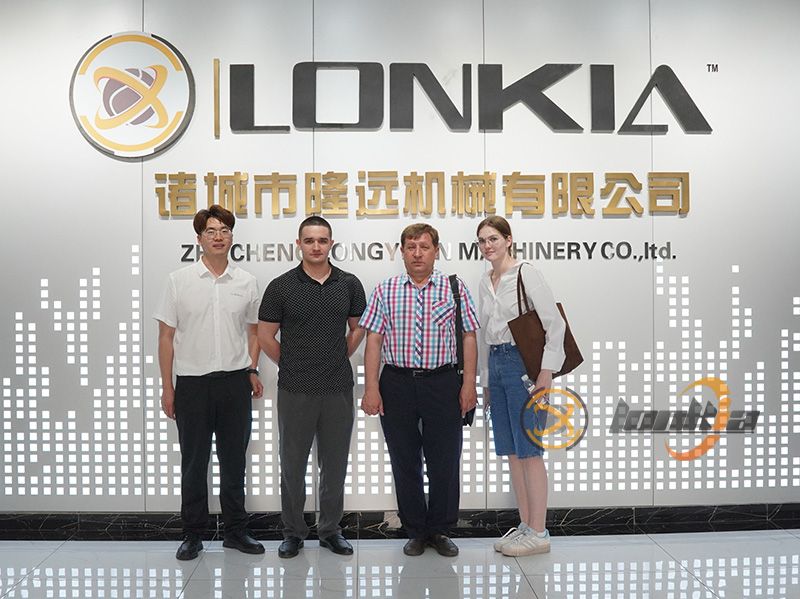 Russian Customers Visit Lonkia French Fries Making Machine Factory