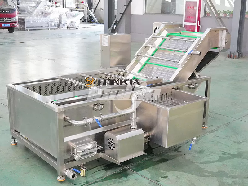 Bubble washing machine in plant