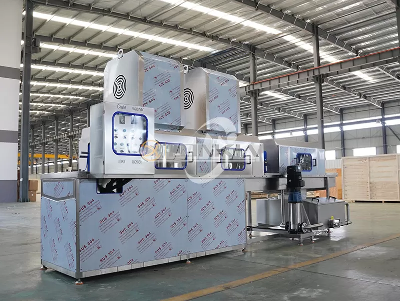 Crate Cleaning Machine line
