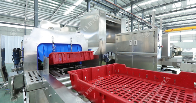 Automatic Crate Washing Stacking Line Flow Chart