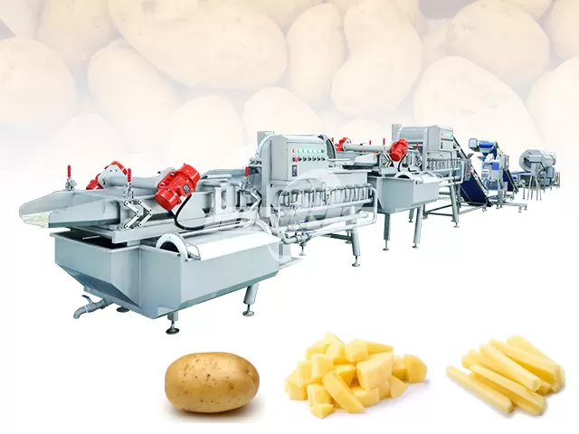 Potato Cutting and Washing Line