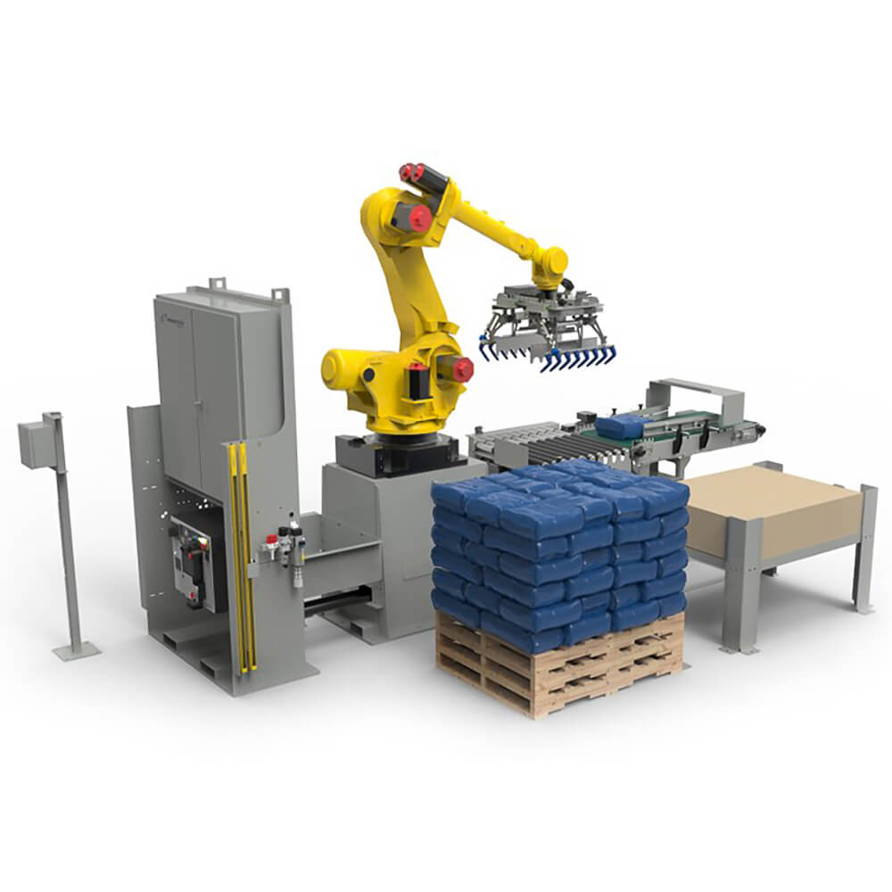 Robotic Bag Palletizing - Motion Controls Robotics - Certified FANUC System  Integrator